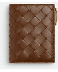 Bottega Veneta - Intrecciato Small Bi-Fold Wallet - Lyst