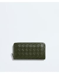 Bottega Veneta - Intrecciato Zip Around Wallet - Lyst