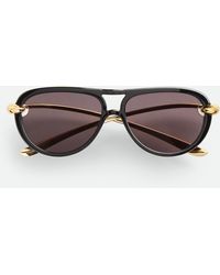 Bottega Veneta - Knot Aviator Sunglasses - Lyst