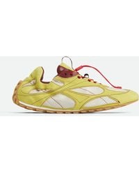 Bottega Veneta - Suede-Trim Sneakers - Lyst
