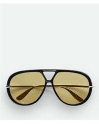 Bottega Veneta - Classic Aviator Sunglasses - Lyst