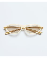 Bottega Veneta - Knot Cat Eye Sunglasses - Lyst