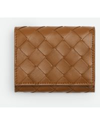 Bottega Veneta - Intrecciato Small Tri-Fold Wallet - Lyst