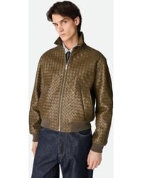 Bottega Veneta - Intrecciato Leather Blouson - Lyst