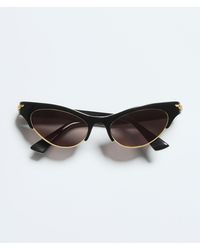 Bottega Veneta - Angle Cat Eye Sunglasses - Lyst