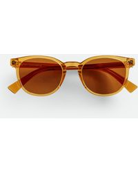 Bottega Veneta - Soft Recycled Acetate Panthos Sunglasses - Lyst