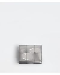 Bottega Veneta Tri-fold Zip Wallet - Metallic