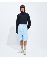 Bottega Veneta - Intrecciato Cotton Poplin Shorts - Lyst