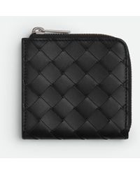 Bottega Veneta - Portefeuille Carré À Fermeture Zippée Intrecciato - Lyst