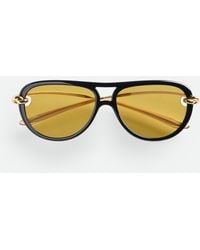 Bottega Veneta - ノット パイロット サングラス - Lyst
