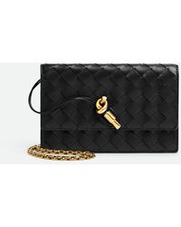 Bottega Veneta - Andiamo Pouch On Chain - Lyst