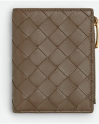 Bottega Veneta - Intrecciato Small Bi-Fold Wallet - Lyst