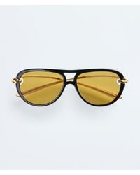 Bottega Veneta - Knot Aviator Sunglasses - Lyst
