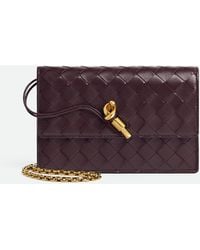 Bottega Veneta - Andiamo Pouch On Chain - Lyst