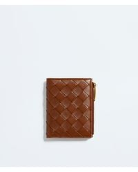 Bottega Veneta - Intrecciato Small Bi-Fold Wallet - Lyst