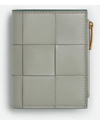 Bottega Veneta - Portefeuille Zippé Bi-fold Cassette Petit Format - Lyst