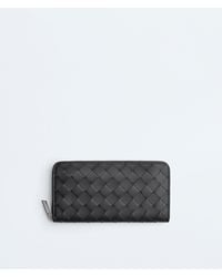 Bottega Veneta - Intrecciato Zip Around Wallet - Lyst