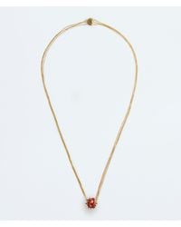 Bottega Veneta - Sea Coral Halskette Mit Anhänger - Lyst