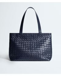 Bottega Veneta - Small Intrecciato Zipped Tote - Lyst