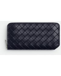 Bottega Veneta - Portefeuille Intrecciato Stamp À Zip - Lyst