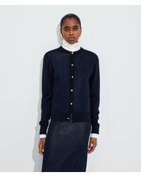 Bottega Veneta - Silk Double Knit Cardigan - Lyst