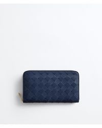 Bottega Veneta - Intrecciato Zip Around Wallet - Lyst