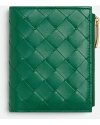 Bottega Veneta - Intrecciato Small Bi-Fold Wallet - Lyst