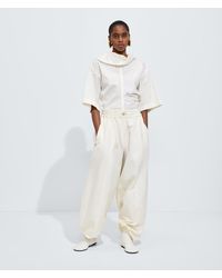 Bottega Veneta - Compact Cotton Toile Pants - Lyst