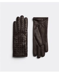 Bottega Veneta - Handschuhe Aus Intrecciato Leder - Lyst