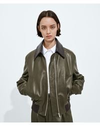 Bottega Veneta - Shiny Leather Blouson - Lyst