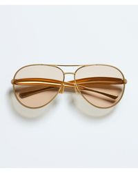 Bottega Veneta - Sardine Aviator Sunglasses - Lyst