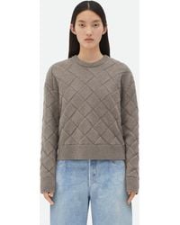 Bottega Veneta - Intreccio Wool Sweater - Lyst
