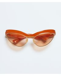 Bottega Veneta - Duo Angle Cat Eye Sunglasses - Lyst