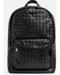 Bottega Veneta - "Intrecciato" Leather Backpack - Lyst