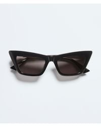 Bottega Veneta - Snap Cat Eye Sunglasses - Lyst