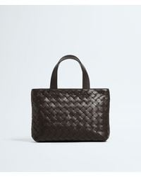 Bottega Veneta - Mini Intrecciato Zipped Tote - Lyst