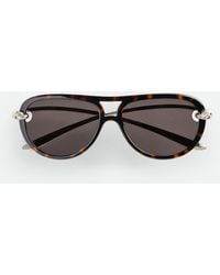 Bottega Veneta - ノット パイロット サングラス - Lyst