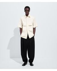 Bottega Veneta - Macro Intreccio Cotton Shirt - Lyst