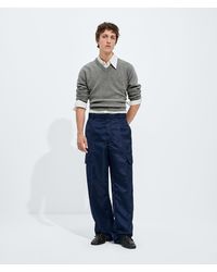 Bottega Veneta - Satin Nylon Cargo Trousers - Lyst