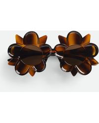 Bottega Veneta - Peggy Flower Sunglasses - Lyst
