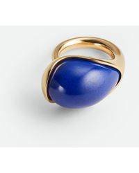Bottega Veneta - Anello Drop Con Lapislazzuli - Lyst
