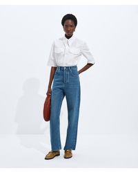 Bottega Veneta - Medium Wide Leg Jeans - Lyst