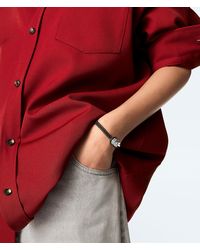 Bottega Veneta - Knot Leather Bracelet - Lyst