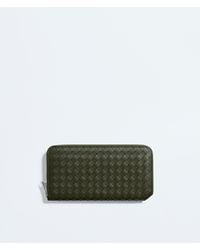 Bottega Veneta - Intrecciato Piccolo Zip Around Wallet - Lyst