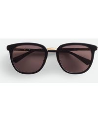 Bottega Veneta - Forte Square Sunglasses - Lyst