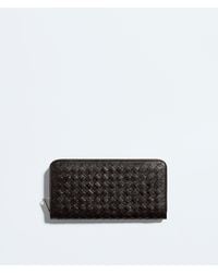Bottega Veneta - Woven Mycelium Zip Around Wallet - Lyst
