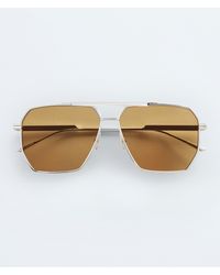 Bottega Veneta - Classic Aviator Sunglasses - Lyst