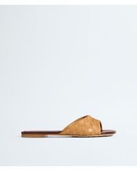 Bottega Veneta - Livia Flat Mule - Lyst