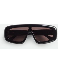 Bottega Veneta - Bombe Shield Sunglasses - Lyst
