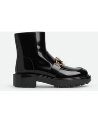 Bottega Veneta - Monsieur Patent Leather Ankle Boots - Lyst